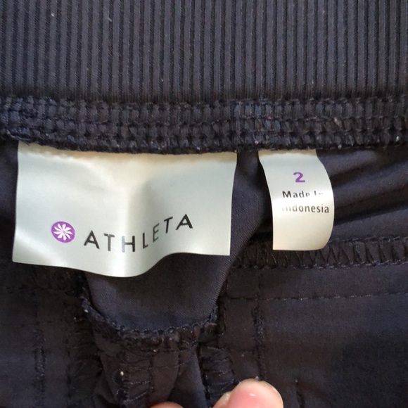 Athleta Womens Midtown Ankle/Crop Pants Sz 2 Blue Athletic Activewear Outdoor - Picture 2 of 8